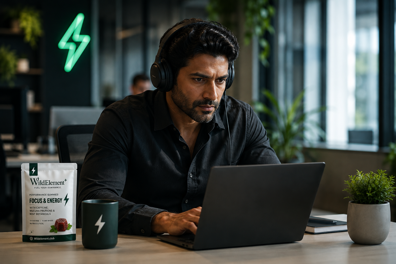 Locked in and focused at work